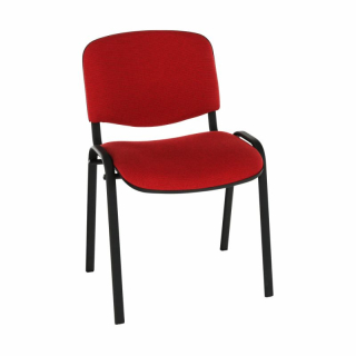 Kvalitná a pohodlná stolička s mäkkým sedením, červená