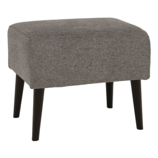 Elegantný taburet, sivá/čierna