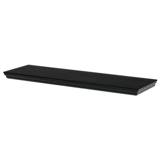 Moderná nástenná polička v čiernej farbe, 80 cm
