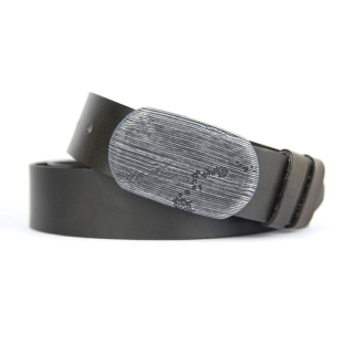 Kožený opasok BLACK WOOD - Olivová